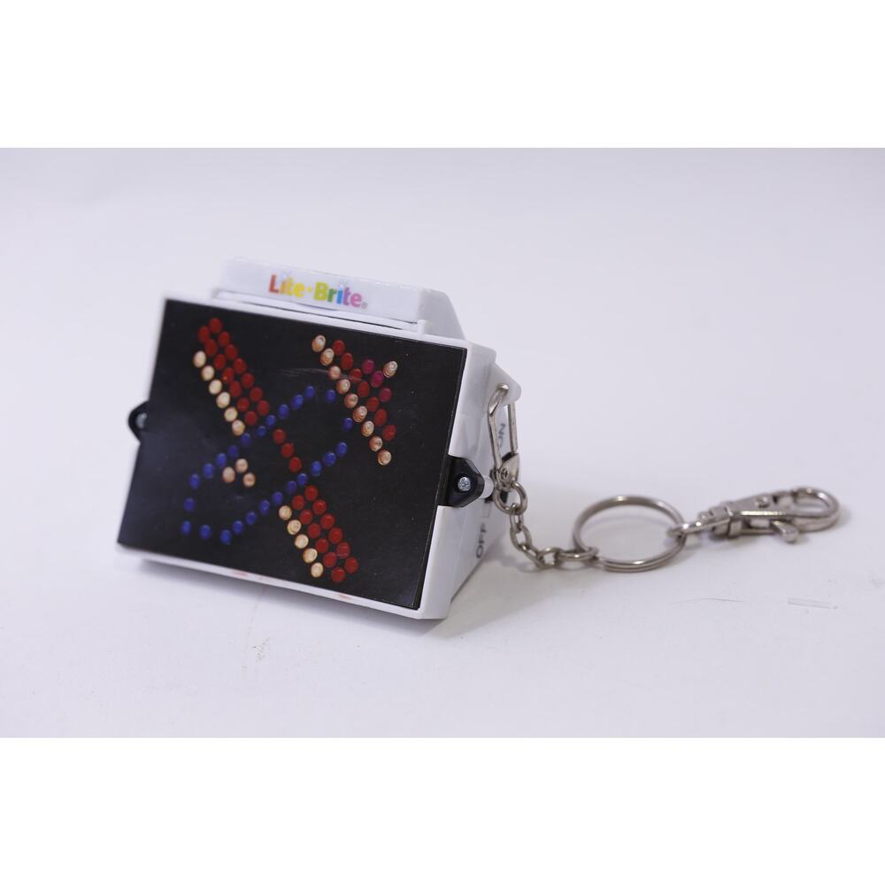 Lite-Brite, Keychain, Fun 4 All, Mini Toy, Vintage, Accessory, ~ 251013-WH 1372